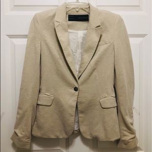 Zara Basic Cream Blazer XS